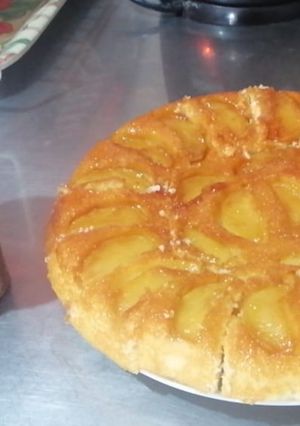 Una foto de Tarta invertida de Manzana. Fácil, rápida y económica