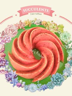 Foto resep Cake Buah Naga