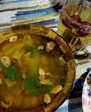 Resipi Berpantang : Pak Choy & Lobak Putih Masak Air