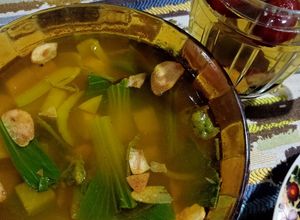 Gambar Resipi Berpantang : Pak Choy & Lobak Putih Masak Air