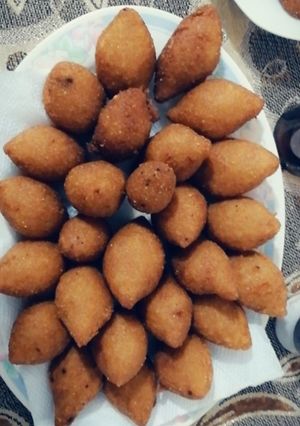 A picture of Fried Kibbeh Without a Grinder or Lamb, Extra Crispy 🍽️.