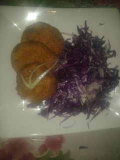 Una foto de Milanesa de berenjena fácil
