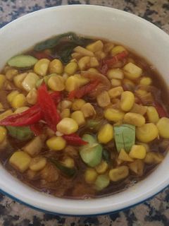 Foto resep Tumis jagung petai