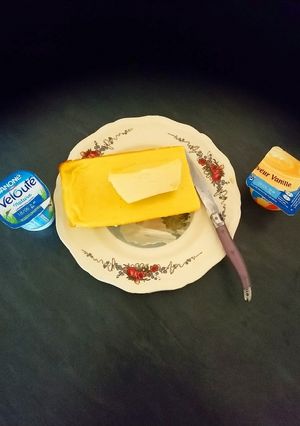 Une photo de Mi flan mi gâteau