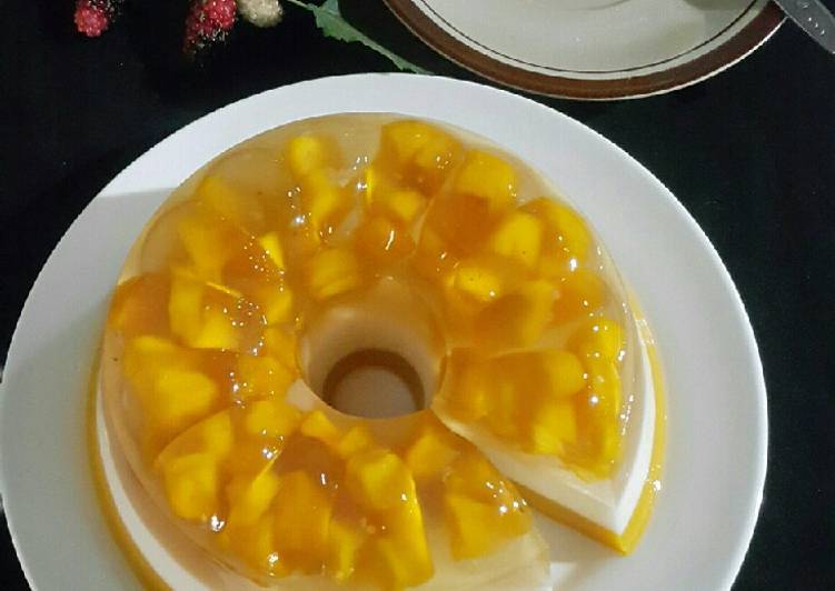 #200 Puding lapis mangga