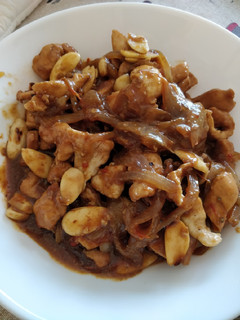 Una foto de Pollo con almendras con Monsieur Cuisine o Thermomix