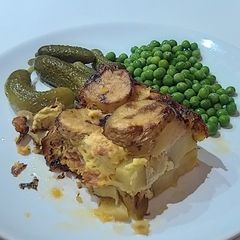 Laxpudding - Swedish salmon gratin A picture of Laxpudding - Swedish salmon gratin.