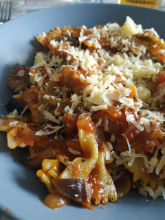 Una foto de Pasta a la Norma (a mi estilo)