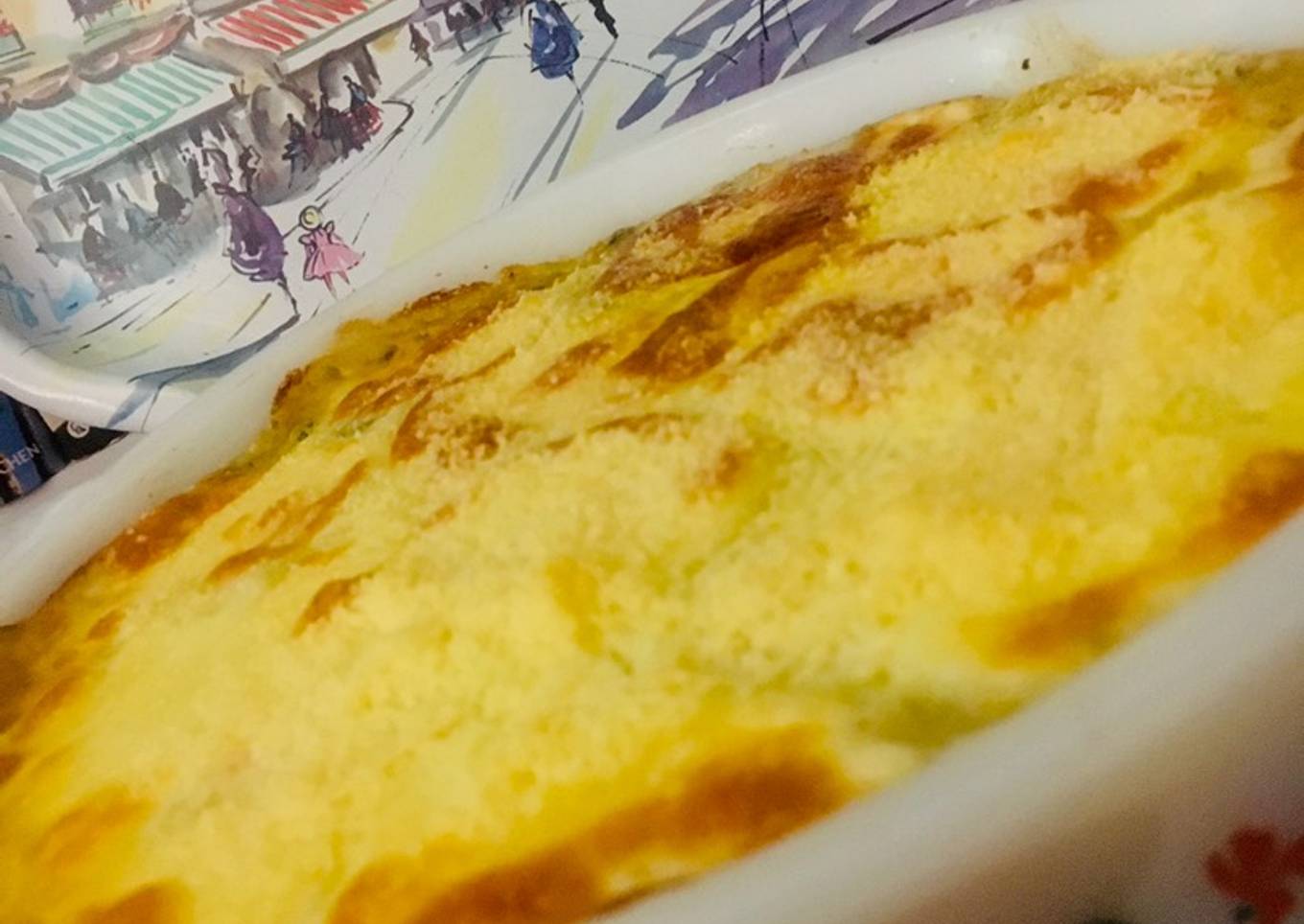 PASTEL SALADO DE 🍆MELANZANE🍆(BERENJENA)🍆SALSA BLANCA Y 🧀QUESOS🧀