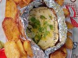 جبن كومومبار وبطاطا محمرة 🥔🧀