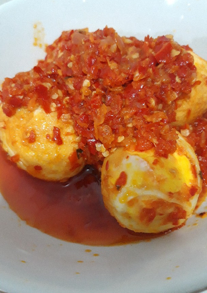 Foto resep Telor balado simpel
