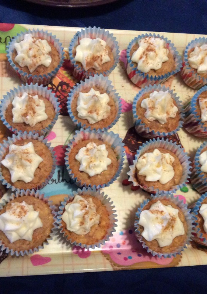 Una foto de Minicupcakes sin gluten de manzana y canela