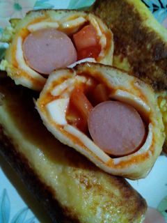 Foto resep roti gulung sosis