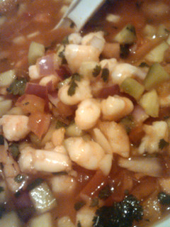 A picture of Shrimp Ceviche.