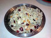 A picture of chopped cranberries