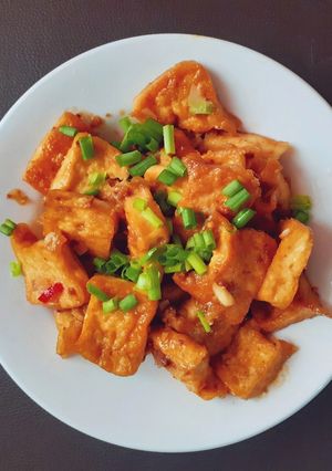 Hình của món Đậu phụ kho tương bần - Món chay.