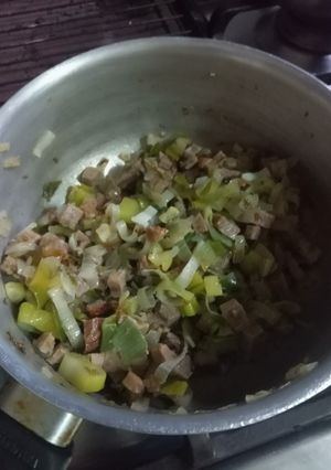 Una foto de Revuelto de carne