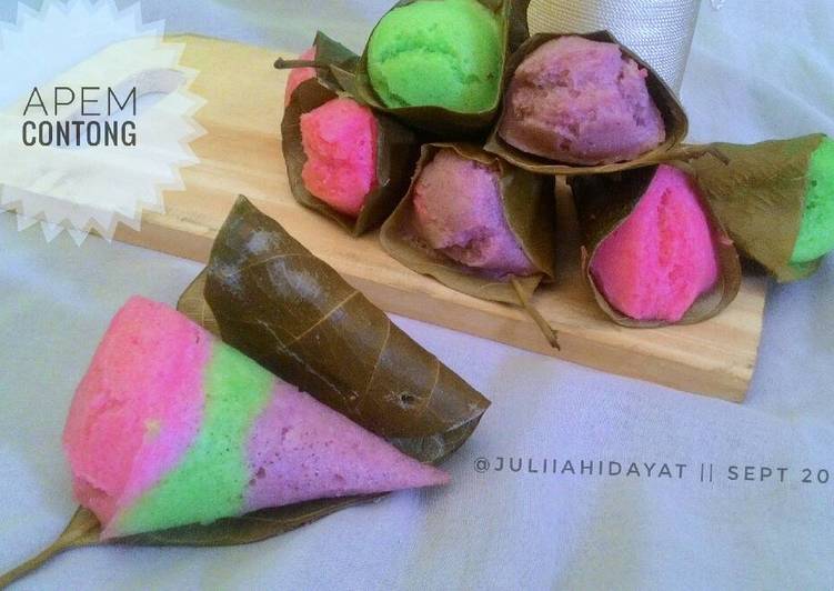 Resep Apem contong Anti Gagal