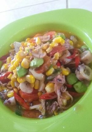Foto resep Tumis cumi asin kombinasi pete ala mommy talita