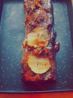 Una foto de Budín de manzana y nuez