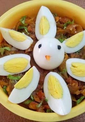 A picture of Jhatpat Egg Masala.