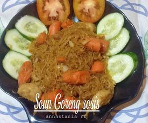 Resep Terbaik Soun goreng sosis Praktis Enak