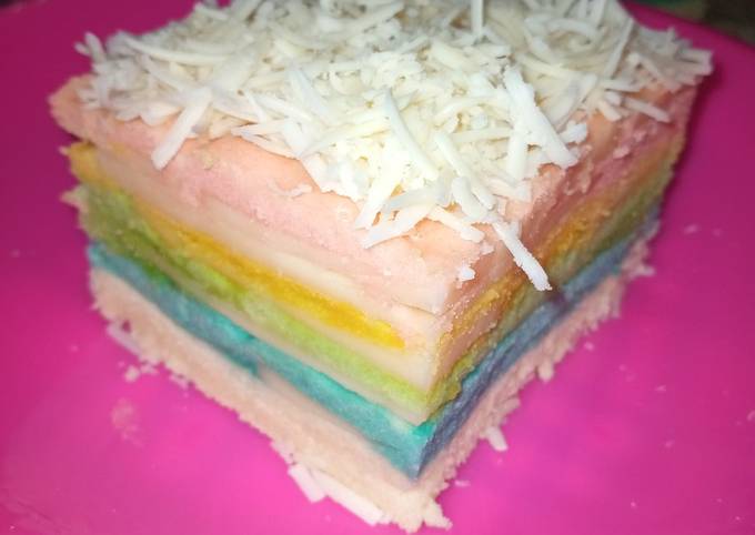 Cheese Rainbow Cake