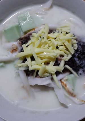 Foto resep Buko pandan kelapa ketan hitam