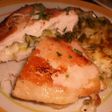 Pechugas rellenas con puerros