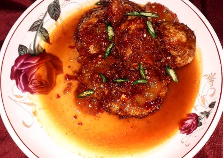 Telur Ceplok Bumbu Rujak