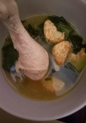 Foto resep Ayam tofu baby kailan kuah