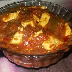 Kadai paneer A picture of Kadai paneer.
