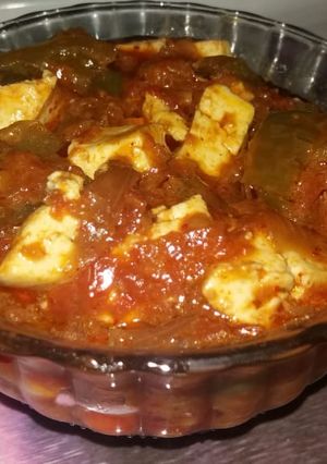 A picture of Kadai paneer.