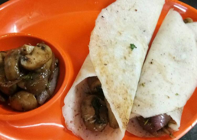 How to Make Favorite Mushroom masala wraps