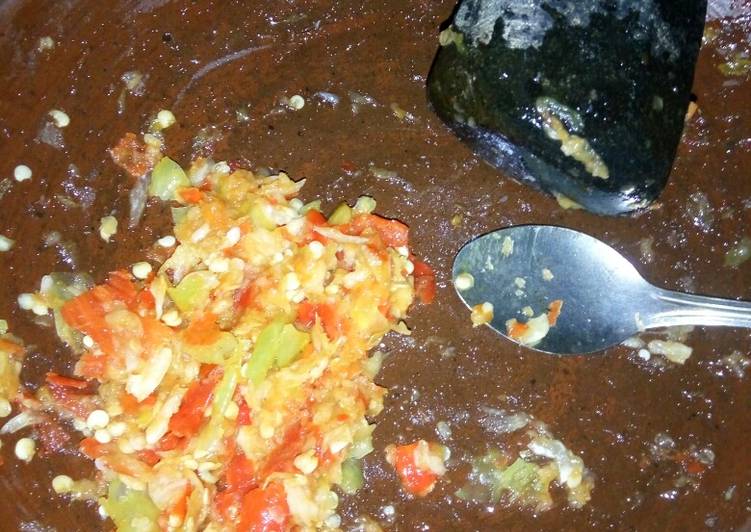 Sambel korek mentah siram