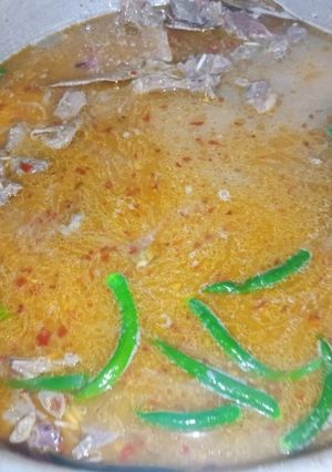 A picture of Mutton shorba.