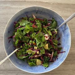 A picture of Nutty fruity salad 🥬.