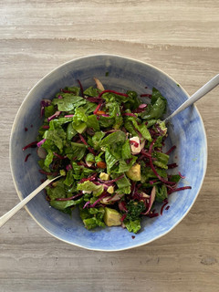 A picture of Nutty fruity salad 🥬.