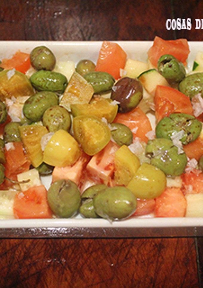 Una foto de Ensalada a daditos "apta para diabéticos"