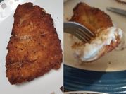Una foto de pechuga con salsa bechamel