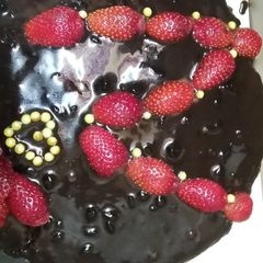 A picture of Choclate with marmalade cake#flourchallenge.