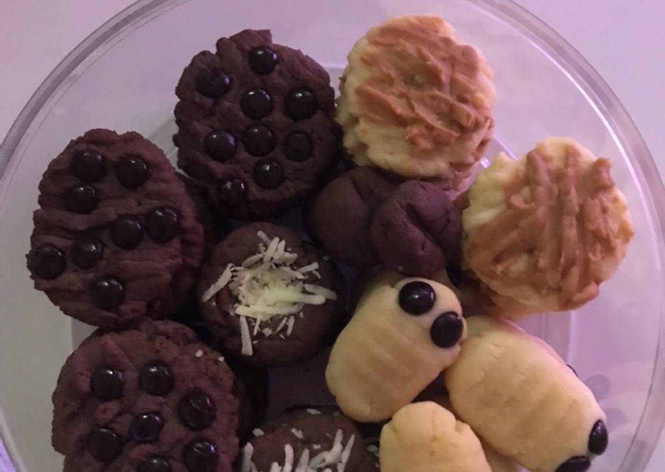 Chocolate & Vanilla Cookies teflon