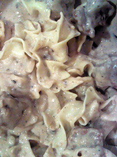 A picture of Beef Stroganoff.