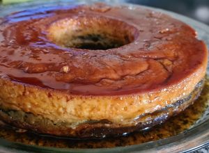 Una foto de Torta imposible o chocoflan