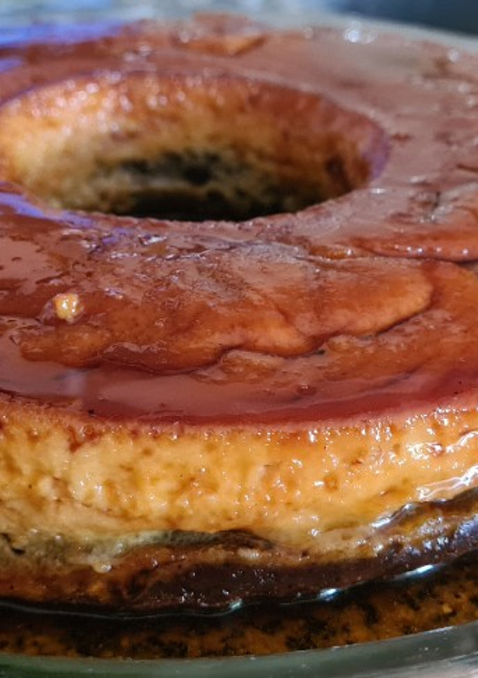 Una foto de Torta imposible o chocoflan