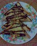 Roti Bakar SKJ (Srikaya Keju). 