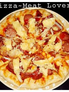 Foto resep Pizza Teflon~Meat Lover