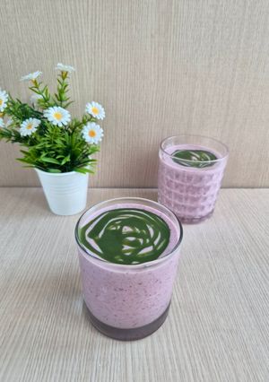 Foto resep Smoothie Mixberry Matcha