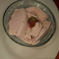 A picture of Rich strawberry icecream#eid recipe.