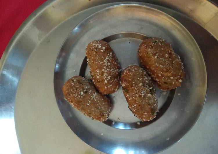 Step-by-Step Guide to Make Homemade Leftover poha cutlets